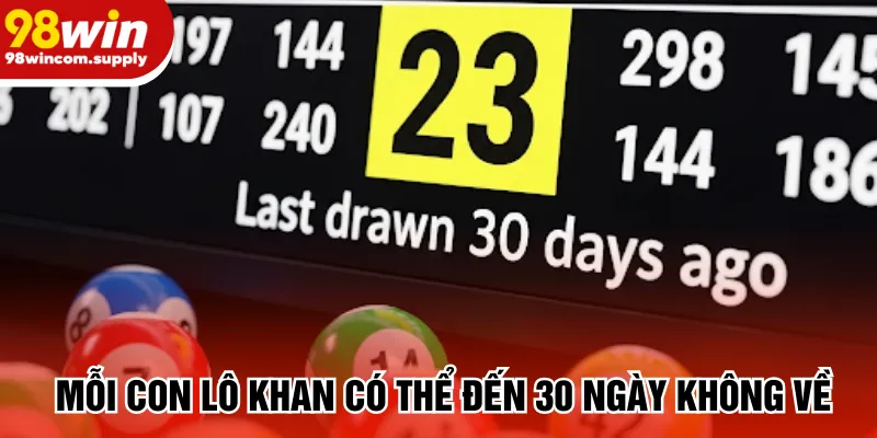 Mỗi con lô khan có thể đến 30 ngày không về